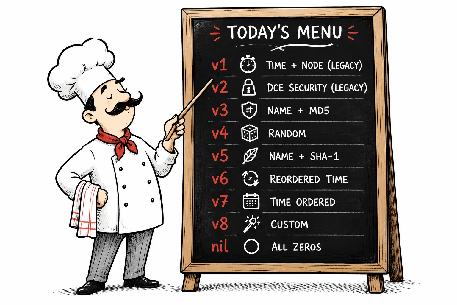 Image for Pick Your Cut: A Chef's Guide to GUID Versions
